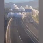 ببینید / انفجار عجیب یک کامیون در شیلی