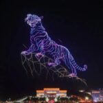 ببینید | نمایش بصری ایجاد شده توسط بیش از ۲۰،۰۰۰ پهپاد در چینی