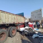 ببینید |‌ تصادف چندین دستگاه کامیون در محور کرمانشاه به اسلام آباد غرب