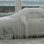 ببینید | یخ‌زدگی کامل خودروها در فیلادلفیا پس از سرمای شدید