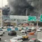 ببینید | نمای نزدیک از آتش سوزی بازار جنت