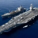 تصاویر | جدیدترین عکس‌ها از ناو هواپیمابر جرالد فورد و ناوگان همراه؛ ناو آمریکایی کجاست؟