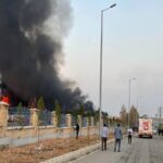 ببینید | تصاویر جدید از آتش‌سوزی در شهرک صنعتی آبادان