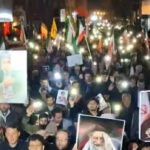 طنین فریاد «مرگ بر آمریکا» در محمودآباد در شب بیست و پنجم