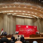 ببینید | شعارهای نمایندگان پارلمان عراق؛ الله‌الله‌اکبر امریکا الشیطان الاکبر