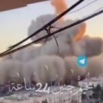 ببینید | برخورد موشک ایرانی و انفجار عجیب آن در سرزمین‌های اشغالی