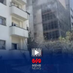 حمله هوایی دشمن به یک ساختمان نیمه‌کاره در شمالغرب تهران