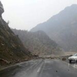 ببینید | تصویر جدید از ریزش کوه در اتوبان تهران-پردیس