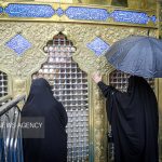 حال و هوای بارانی اولین روز محرم در حرم مطهر امام رضا(ع)