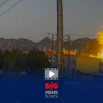 فیلمی جدید از لحظه حمله موشکی ارتش آمریکا به سالن ورزشی در لامرد