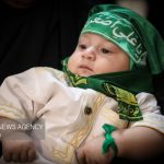 حضور کودکان سراسر کشور در مراسم شیرخوارگان حسینی در حرم رضوی
