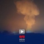 لحظه انفجار درتاسیسات گازی راس لفان در پایتخت قطر