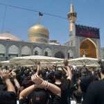 عزاداری روز تاسوعای حسینی در حرم مطهر امام رضا(ع)