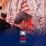 استقبال زائران حرم‌امام حسین (ع) از عراقچی