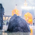 ببینید | باران شدید در آخرین روزهای بهار در حرم مطهر رضوی