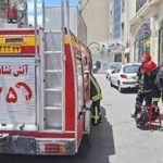 ببینید | آتش سوزی در هتل فردوسی مشهد مصدوم و فوتی نداشت
