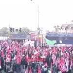 ببینید |  حضور باشکوه مردم در خیابان ولیعصر تهران برای تشییع رهبر شهید
