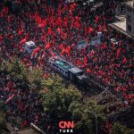 تصاویر | عکس‌های هوایی CNN Turk از وداع باشکوه مردم ایران با رهبر شهید انقلاب در مشهد