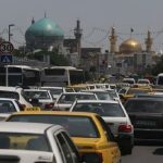 ترافیک سنگین در خیابان های منتهی به حرم امام رضا(ع)