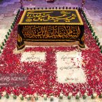 حضور پدر زهرای ۱۴ ماهه در رواق دارالذکر
