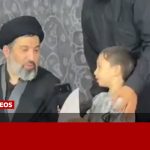 گفتگوی جالب یک کودک با فرزند رهبر شهید انقلاب برای گرفتن یک عکس