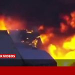 لحظه سقوط مرگبار بالگرد آمریکایی هنگام پوشش خبری یک تصادف