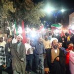 حضور زنان و مردان مجاهد کاشمری در شب ۲۰۰ تجمعات خیابانی
