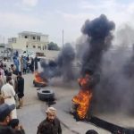 ببینید | مسدود شدن بزرگراه حلب – دمشق در اعتراض به گرانی سوخت