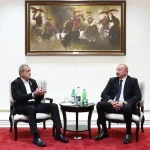 شوخی پزشکیان با الهام علی‌اف: این آب را خودتان از آذربایجان آوردید؟